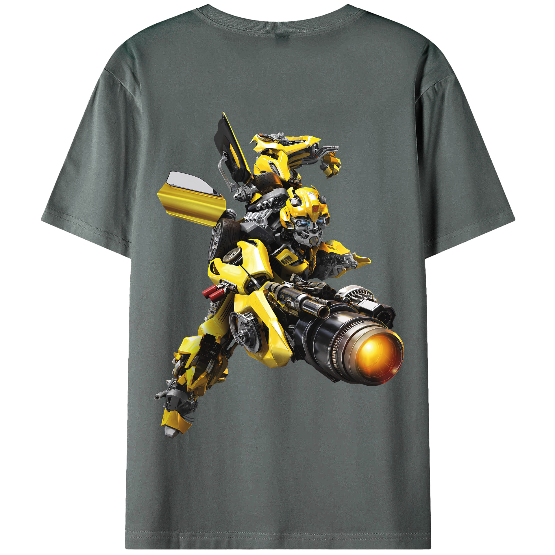 （画像用） Transformers トランスフォーマー 綿100％半袖Tシャツ（背面プリント）